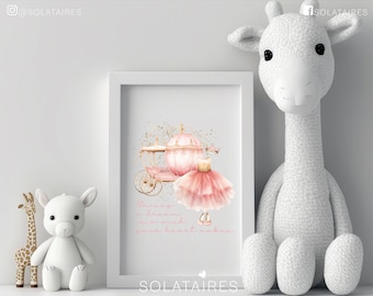 Girls bedroom prints, Girls room decor, Pink girls room decor, Personalised print, Girl Wall art, Princess castle print, Girls nursery print