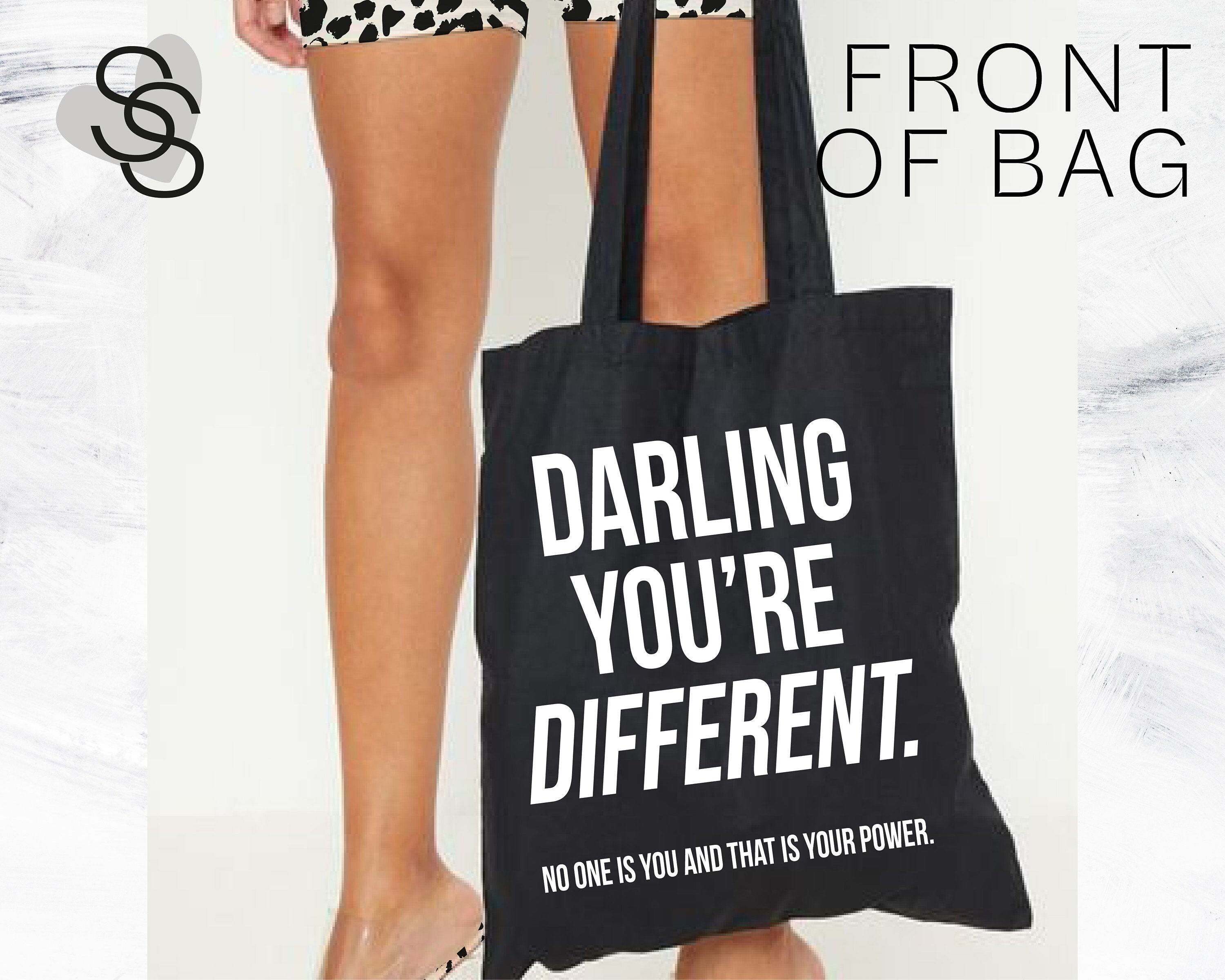 Slogan print hotsell chain bag