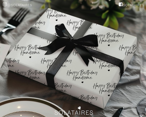 Gift Tag - Happy Birthday Handsome Gift Tag - Happy Birthday Handsome