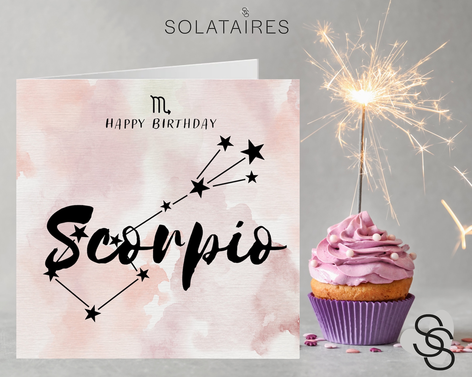 Scorpio Zodiac Sign Birthday Card UK Scorpio Horoscope Etsy UK