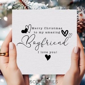 Biglietto di Natale per fidanzato, biglietto di Natale per persona preferita, biglietto di amore, biglietto di Natale per fidanzato, biglietto di Natale per marito, biglietto di Natale per migliore amico