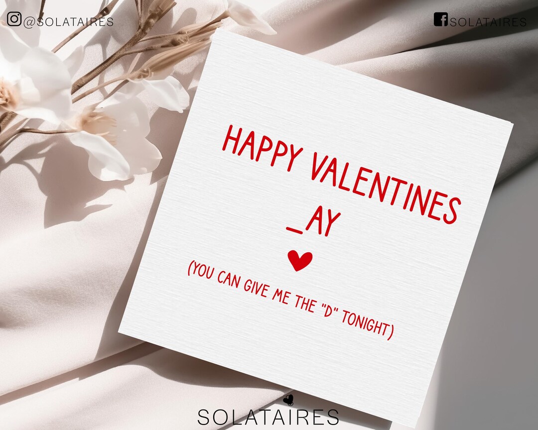 Funny Valentines Day Card for Boyfriend, Husband Valentines Day Card ...