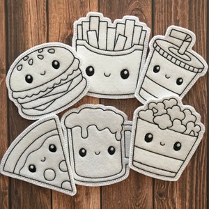 Perfect Pairs Set 1 Flat Colouring Dolls Digital Embroidery Design 4x4 Friendly