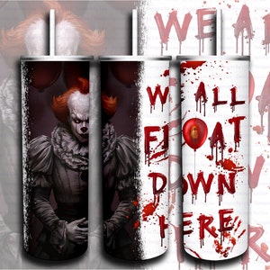 20oz Skinny Tumbler Nous flottons tous ici Sublimation numérique Télécharger Design PNG