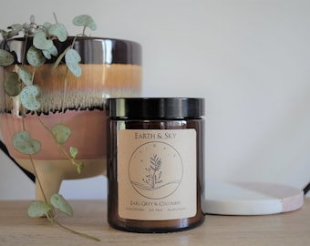 Earl Grey & Cucumber Soy Wax Candle | Eco-Friendly | 100% Vegan | Hand-poured in Kent | Birthday Gift | Mother’s Day Gift