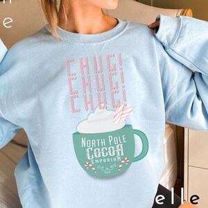 Chug! Christmas Cocoa sweatshirt, Funny Christmas sweater, Matching Christmas photos, Christmas Sweatshirt, Ugly Christmas Sweater