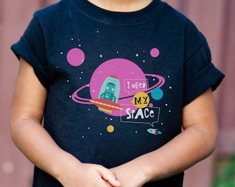 I Need My Space Shirt, Funny Planets Shirt, Spaceman Shirt, Space Family Tee, Outer Space Shirt for Kids, Outer Space Shirt, Birthday Gift