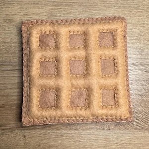 Felt Food - Waffle - Felt Play Food