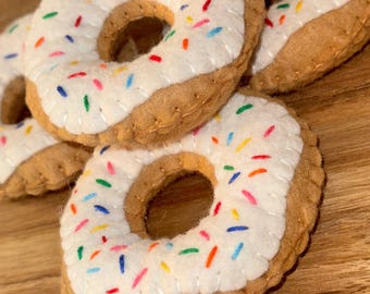 Handmade Felt Donuts – Pretend Play Food
