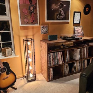 Vinyl Record Storage, Record Stand. Solid Wood and Handmade