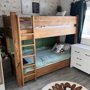 Rustic bunk beds with storage discount