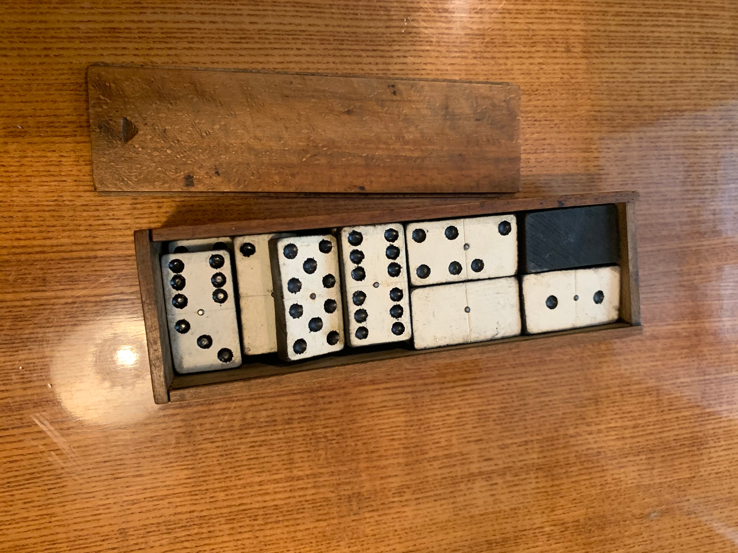 Juego de mesa dominó antiguo Etsy