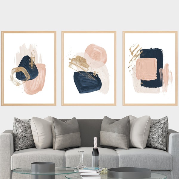 Blush and Navy Etsy UK