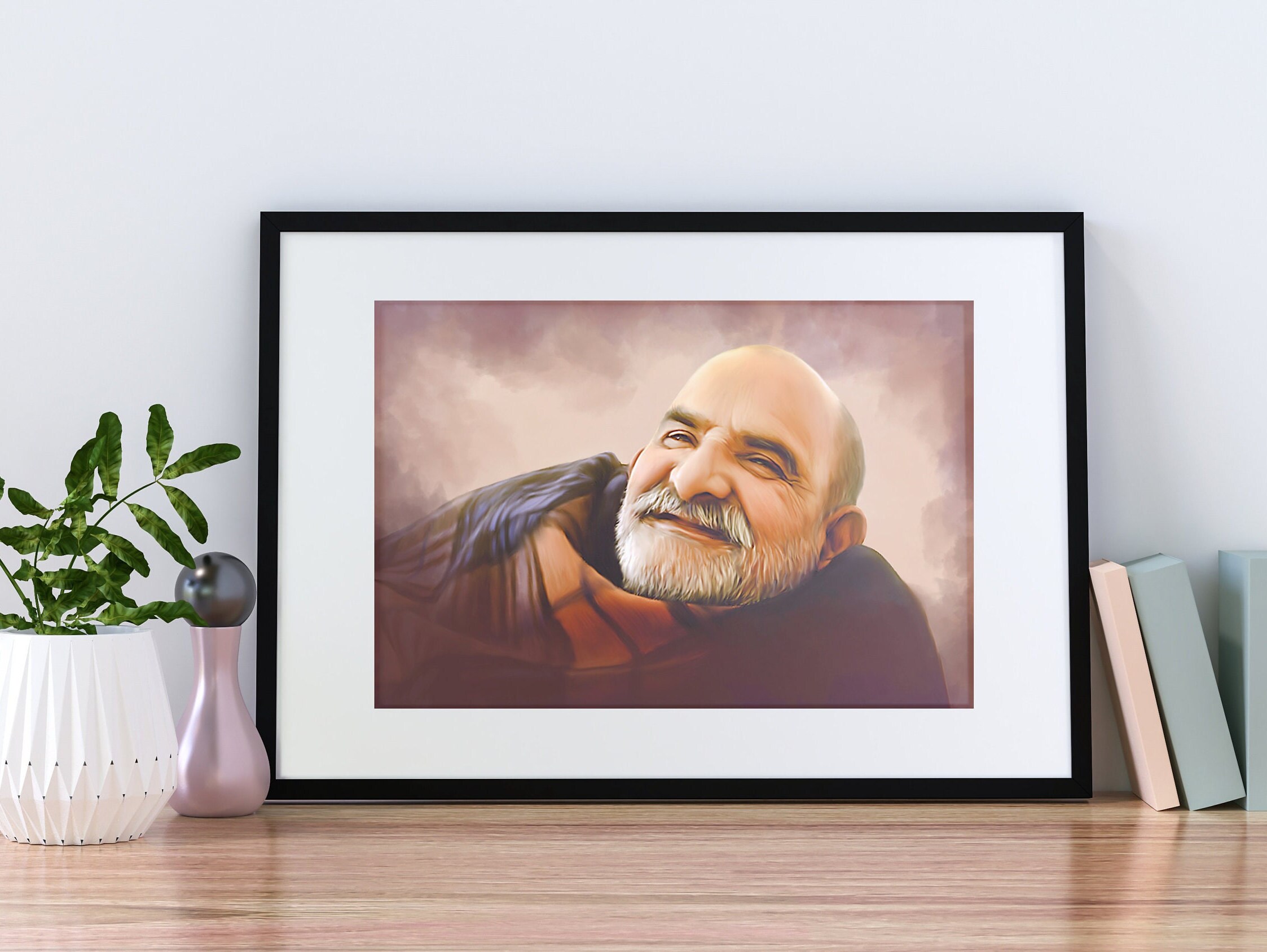 Neem Karoli Baba Poster Neeb Karori Baba Print Maharaj Ji Etsy