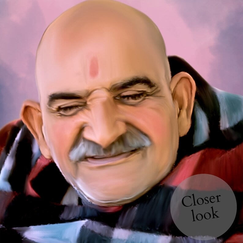 Neem Karoli Baba Poster Neeb Karori Baba Print Maharaj Ji Etsy UK