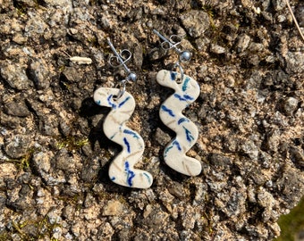 Handmade Ceramic Glazed Earrings - Different Styles