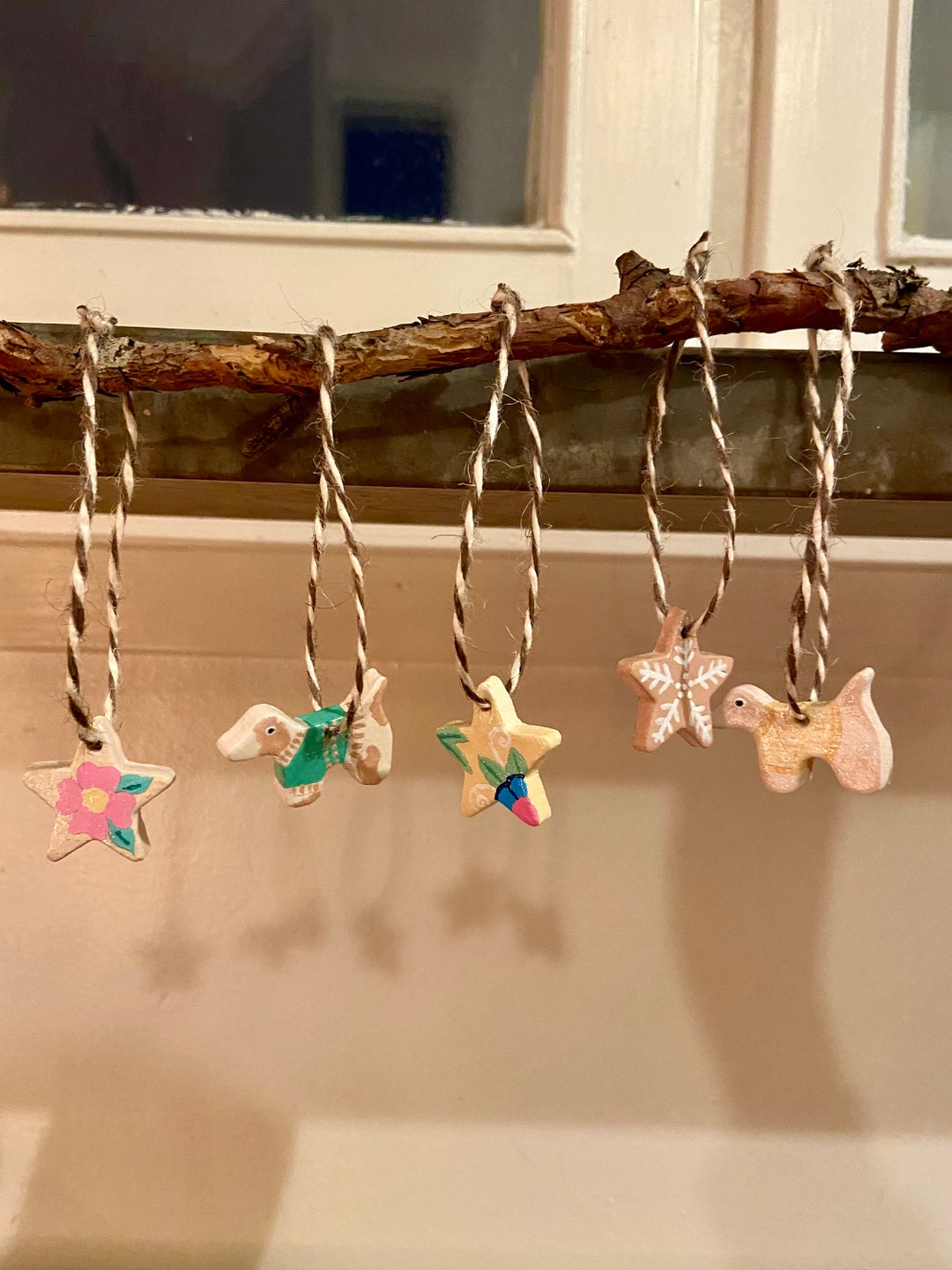 Handmade Clay Christmas Ornaments Etsy