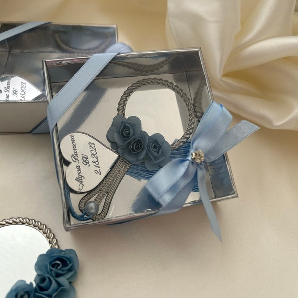 Cadeaux personnalisés pour Quinceañera, cadeaux de mariage miroir, cadeaux de mariage de luxe pour les invités
