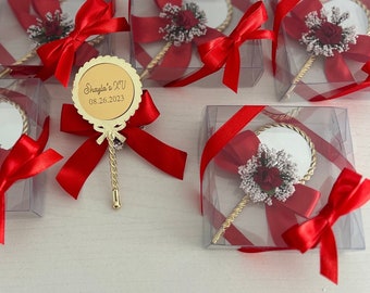 Favores de espejo personalizados: Quinceañera, Sweet 16, Mis Quince Años