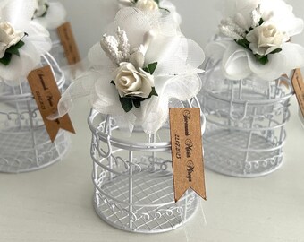 Candle Holder Bird Cage Wedding Box Favors,White bird cage wedding favor Wire bird cage box , Wire bird cage chocolate box,Sweet 16 cage box