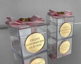 Personalized Acrylic Favor Box: Birthday, Quinceañera, Sweet 16