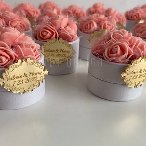 Wedding ornaments for guests,personalized box favors,souvenir box ideas,unique wedding favors,Quinceañera favors