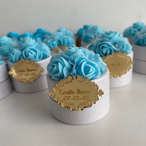 Candy Boxes Baby Favors for Guest,Thank you gift box,baby birthday favor,1st birthday gifts,sweet birthday box,blue birthday favors