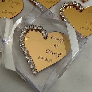 Heart Shape Personalized Wedding Gift,Mis Quince favors, Personalized Gift,Luxury Wedding Gift,Elegant Wedding Gift,Sweet 16 Favors