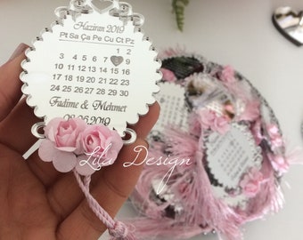 Ayatul Kursi Acrylic Mirror Frame: Islamic Wedding Favor