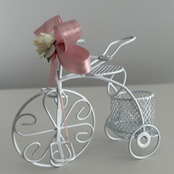 Wedding Favor Bicycle,Wire Bicycle Favors, Personalized Gift for Guest,Bike Wedding Decor,Customized Wedding Box Favor