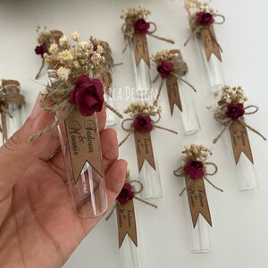 Wedding Bottle Favor, Favor in Bulk,Unique Wedding Mint Favors,Bridal Shower Favors,Personalized Bottle Wedding Gift,Almonds in the bottle