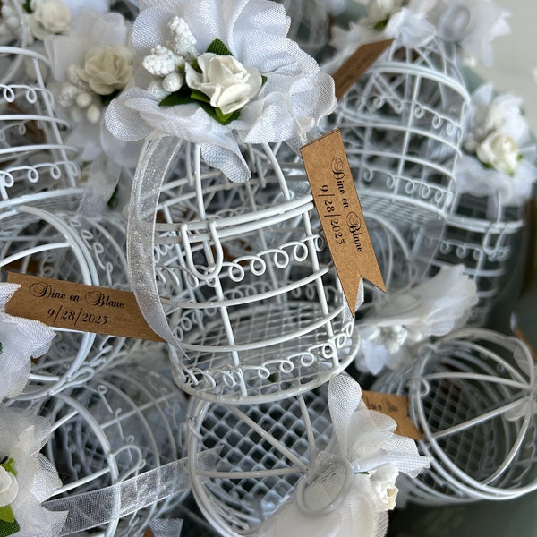 Candle Holder Bird Cage Wedding Box Favors,White bird cage wedding favor Wire bird cage box , Wire bird cage chocolate box,Unique Favors