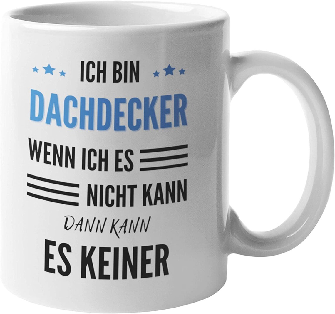 Lustiger Dachdecker Spruch Geschenkidee Dachdecker Wenn Ich Etsy