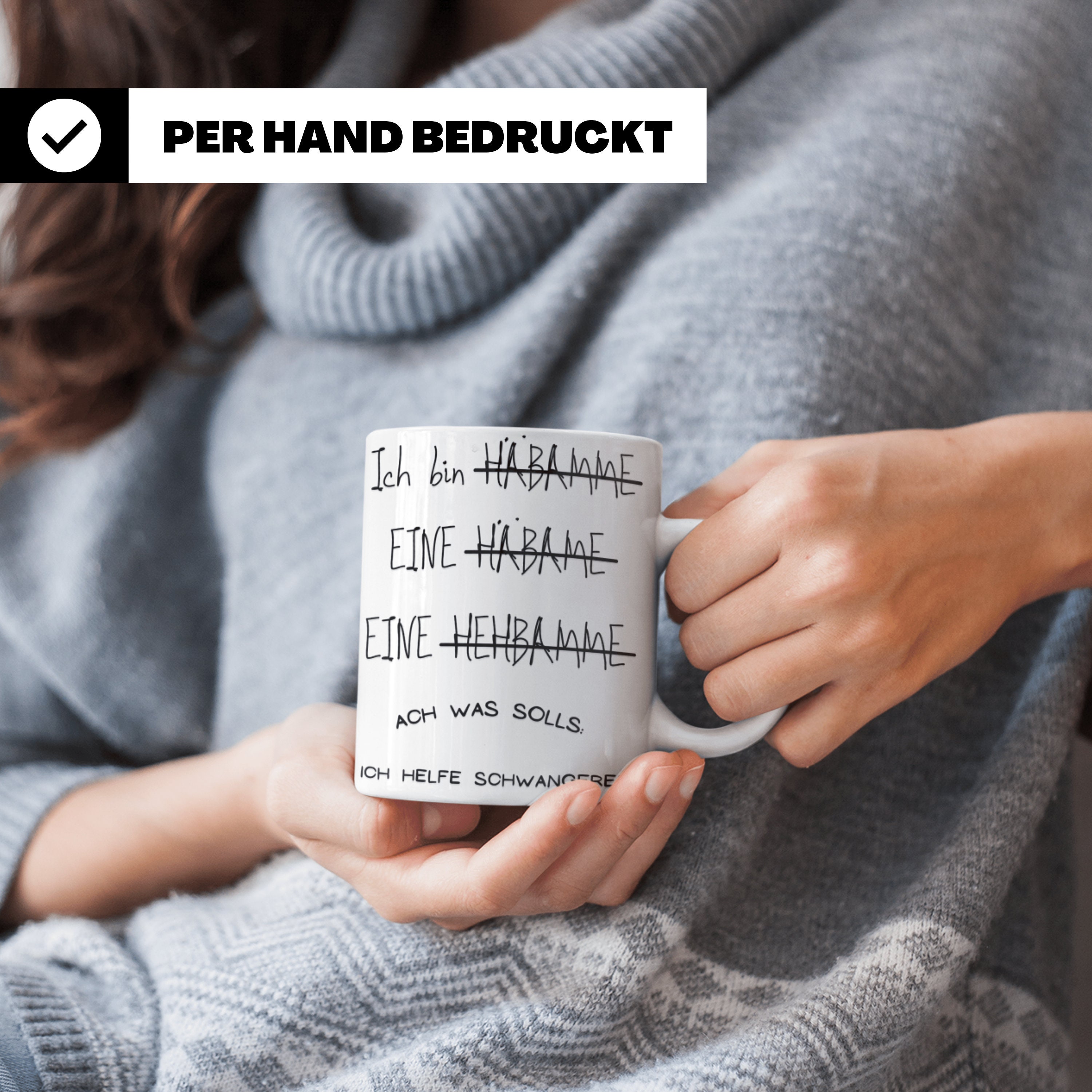 Lustige Hebamme Tasse Spruch Schwangerschafts Begleitung Etsy
