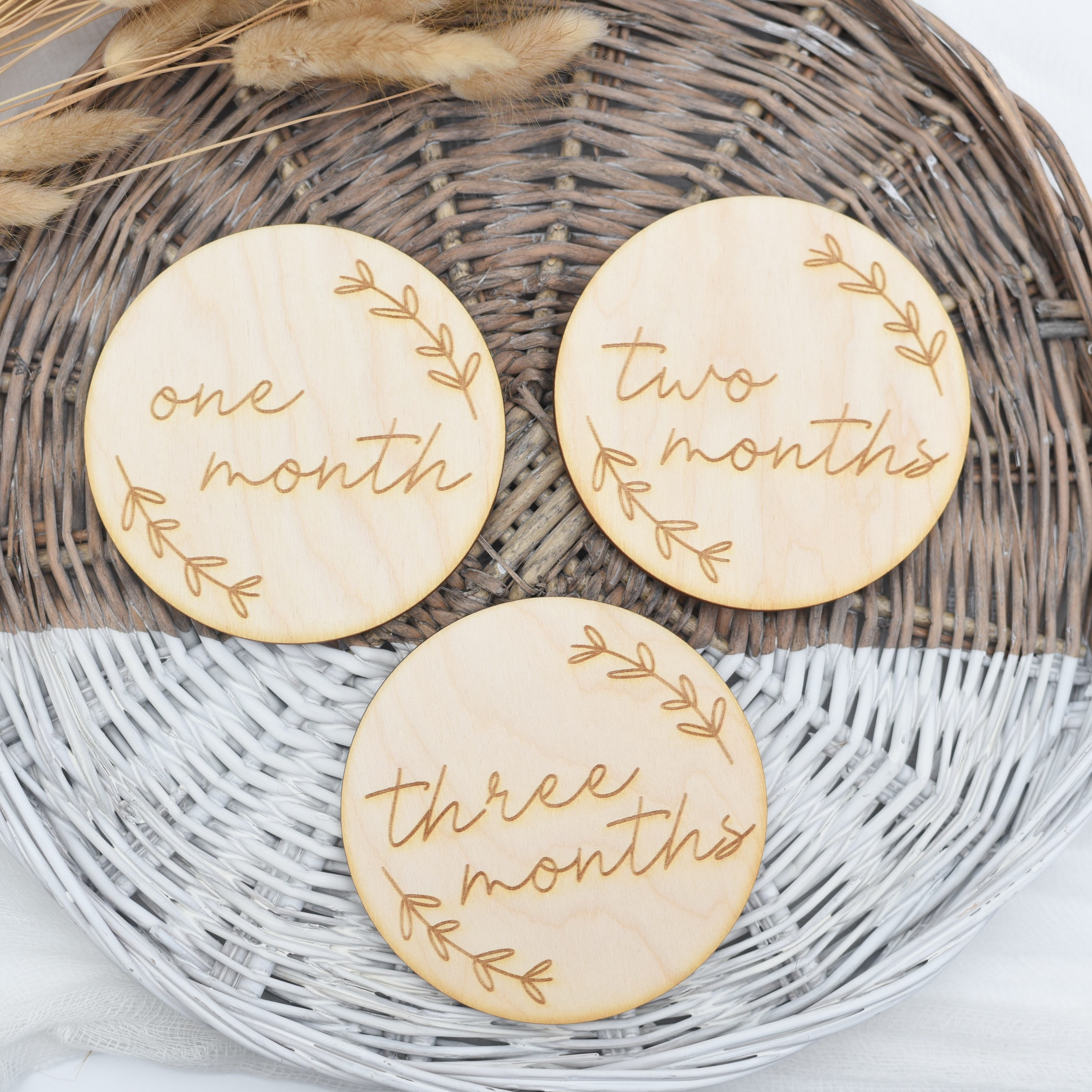 Wooden Baby Milestone Signs Baby Milestone Signs Baby Etsy