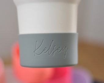 Personalized Silicone Cup Boot - Silicone Boot For Tumbler, Tumbler Cup Boot, Personalized Boot For Tumbler, Gift For Her