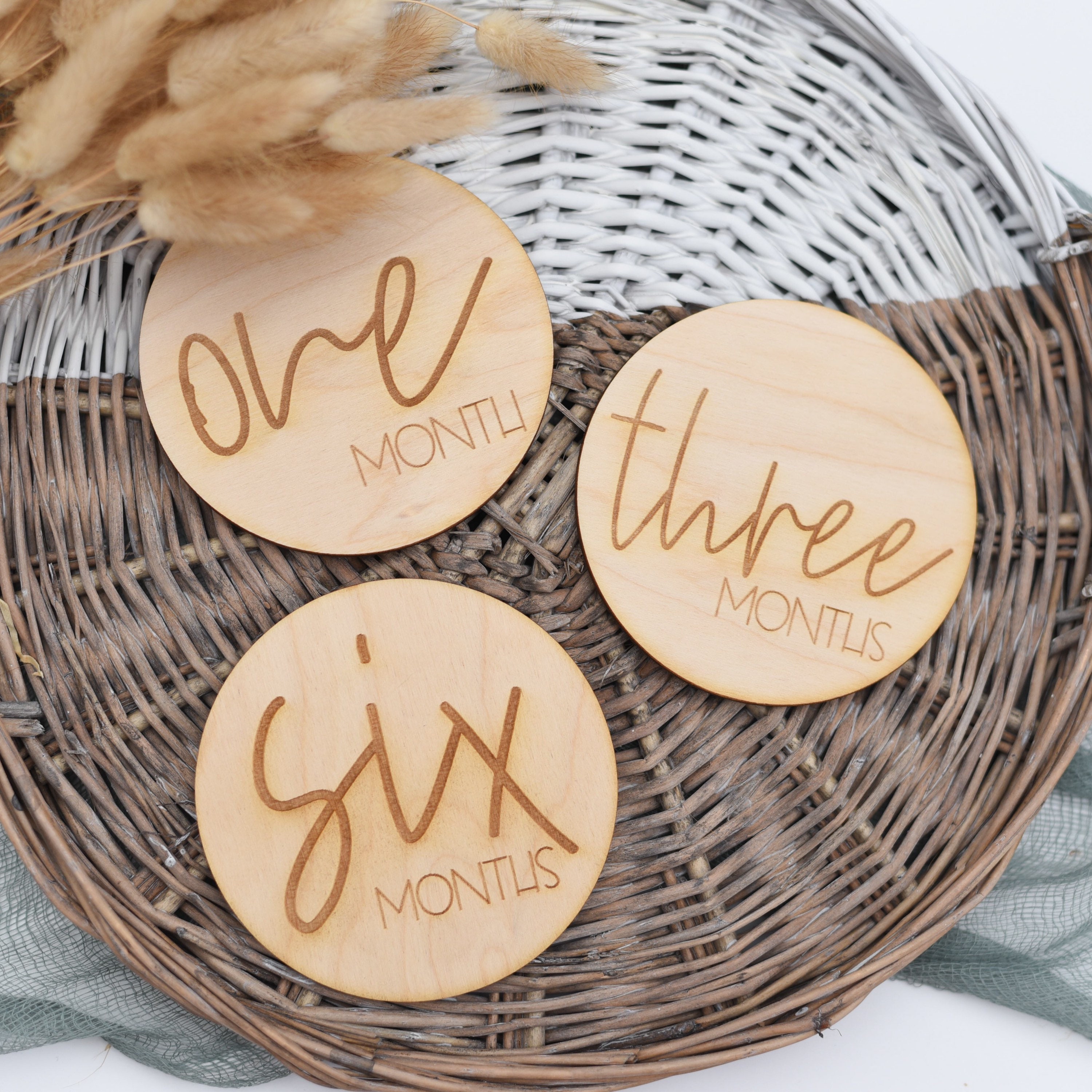 Wooden Baby Milestone Signs Baby Milestone Signs Baby Etsy