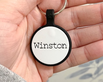 Personalized Dog Name Tag - Engraved Dog Tag, Silent Dog Tag, Silicone Dog Tag, Engraved Pet Tag, Name Tag