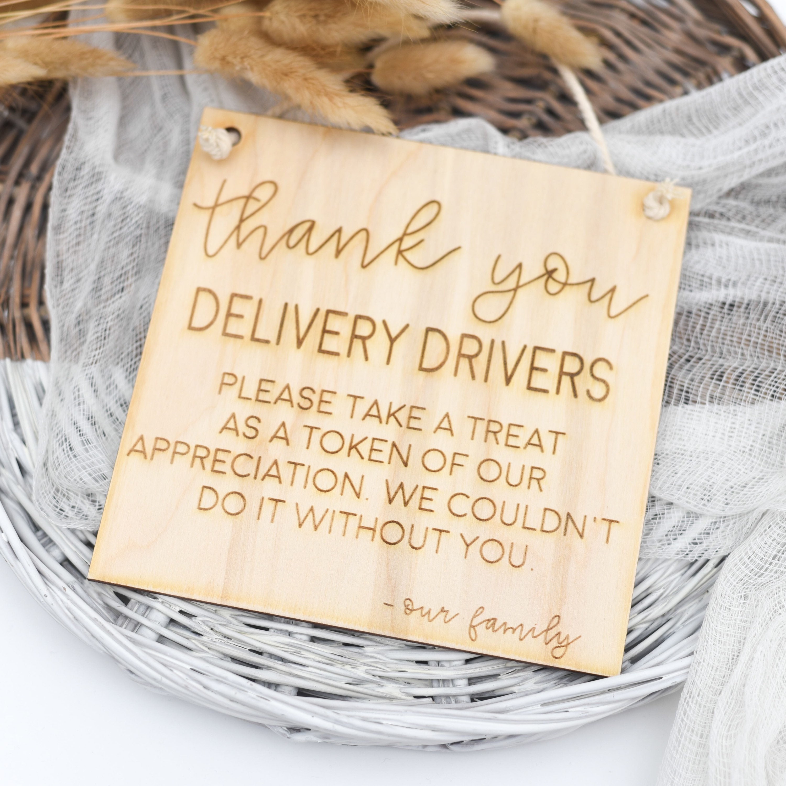Personalized Delivery Driver Thank You Sign Driver Thank You Etsy India