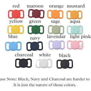 May include: A set of 14 colorful plastic shoe clips in various colors, including red, maroon, orange, mustard, yellow, green, sage, aqua, blue, navy, lavender, light pink, charcoal, white, and black. The clips are designed to be used on shoelaces.