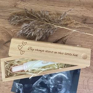 Pregnancy Test Box , Baby Announcement baby reveal,  pregnancy announcement idea, baby keepsake