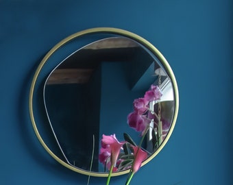 Black & Gold Mirror, Modern Wall Mirror