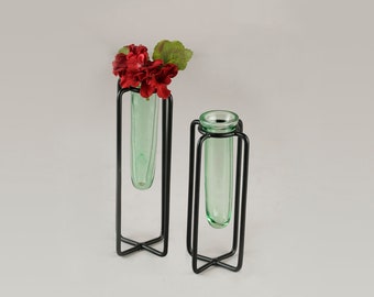 Bud Vases- Set of 2, Glass Vase