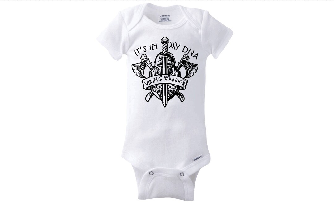 Vikings Warrior Baby Onesie Infant Bodysuit Its in My DNA Etsy