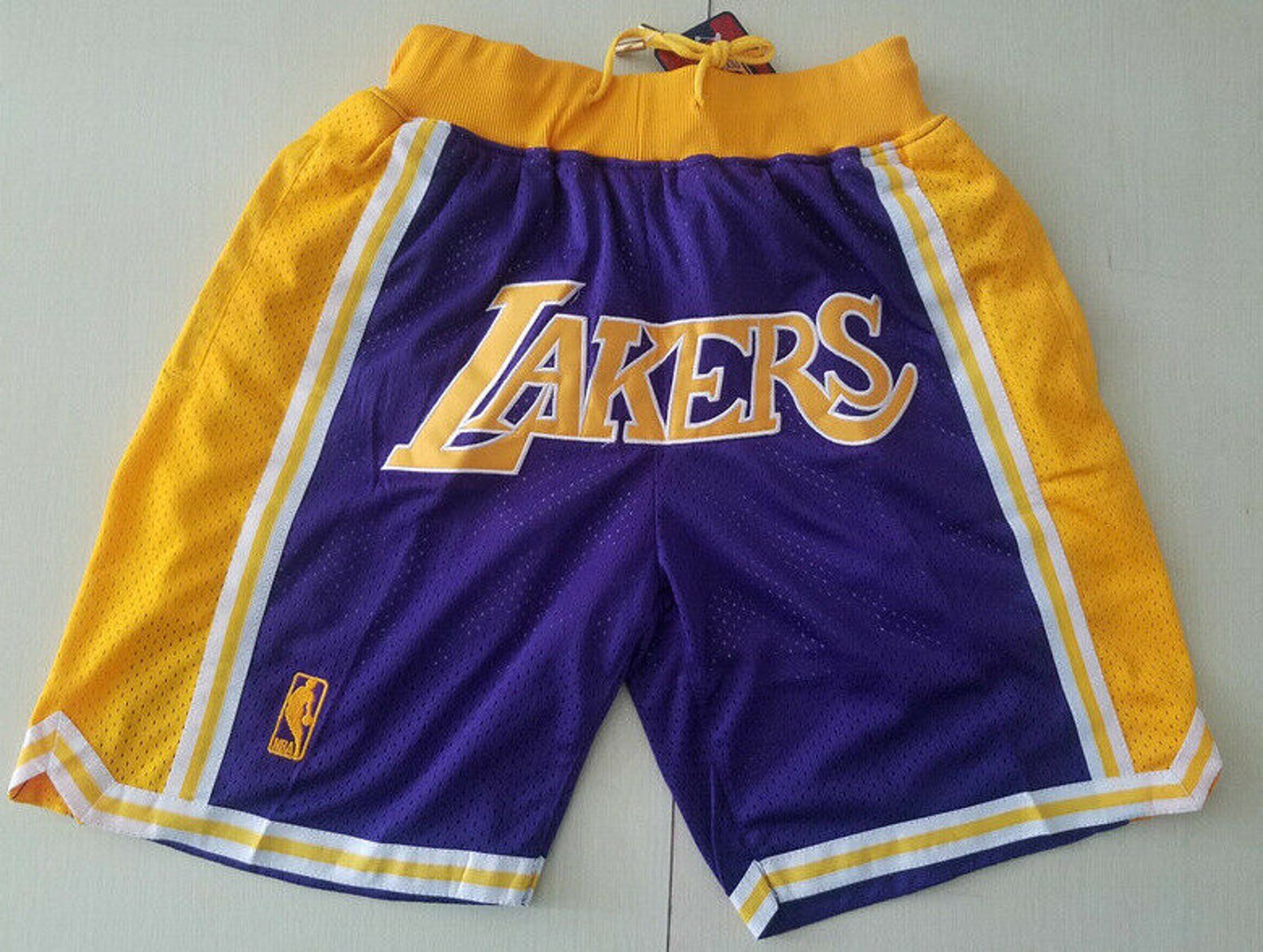 Los Angeles Lakers Retro Basketball Shorts in Blue Etsy
