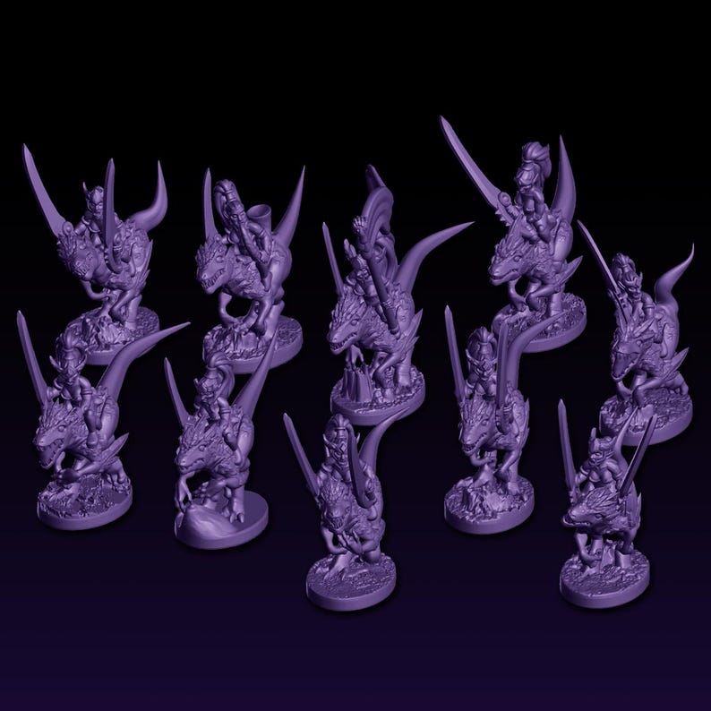 Opr Raptor Riders As Aggradon Crimson Sisterhood Army Raptor Riders (10mm - 15mm Warmaster Revolution ...
