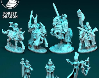 Chivalric Army Heroes of the Realm Pack (10mm - 15mm Warmaster Revolution) by Forest Dragon