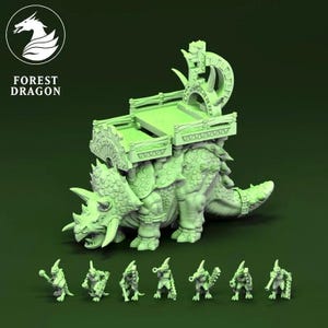 Megadon War Mount (10mm - 15mm Warmaster) by Forest Dragon