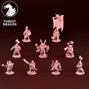 Despoilers Ogres (10mm - 15mm Warmaster Revolution) by Forest Dragon