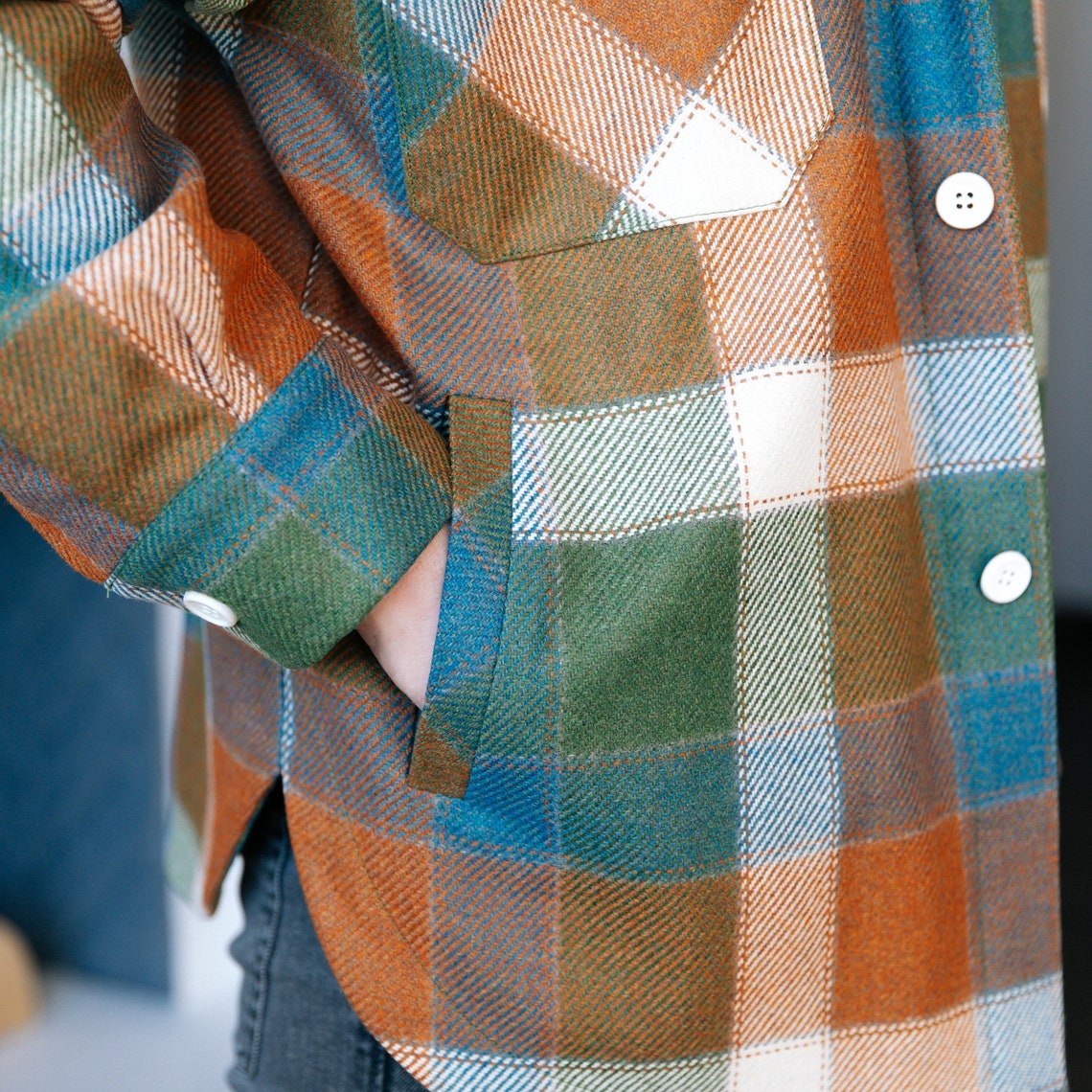 Men's jacket shirt shacket coat sewing patterns pdf | Etsy